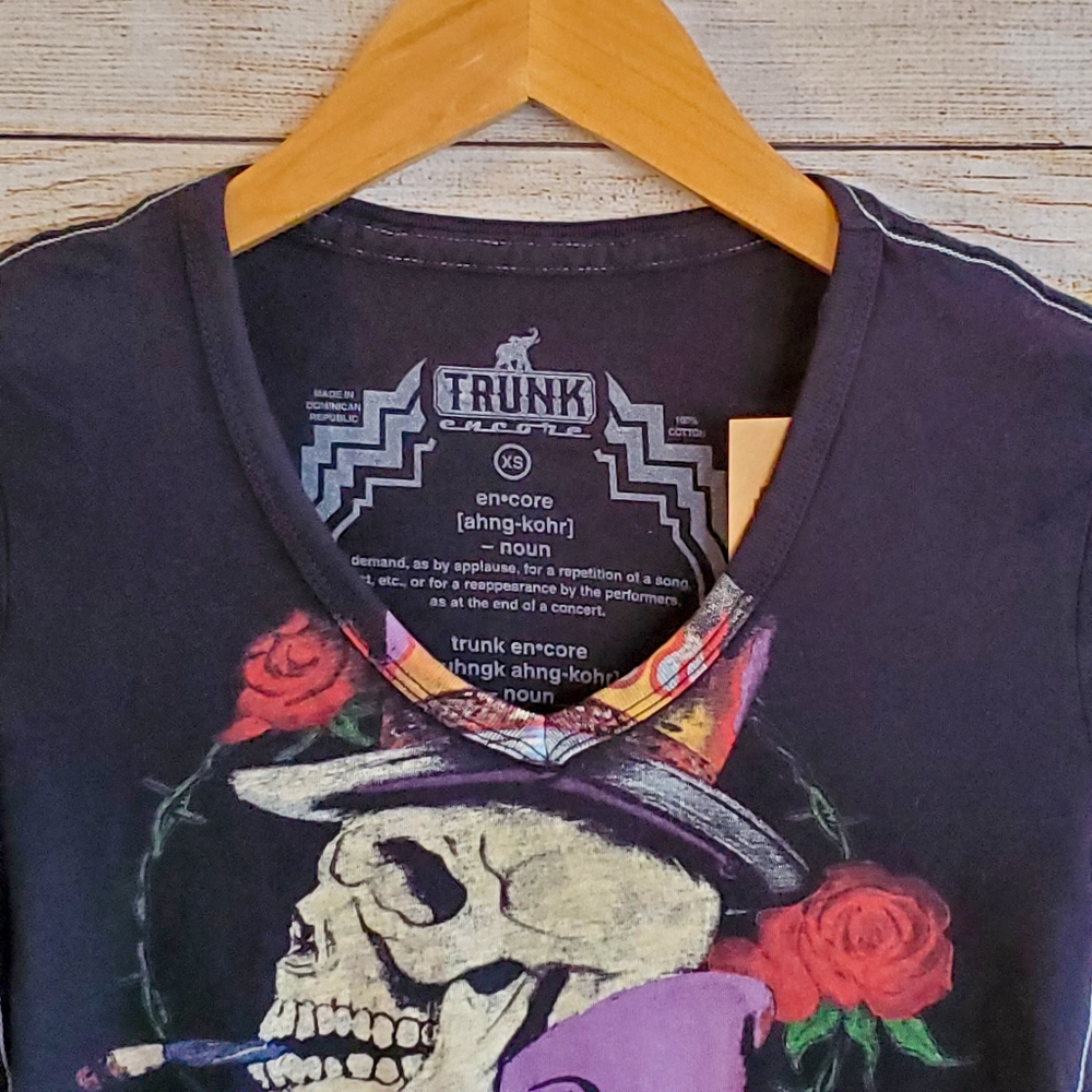Trunk Ltd Posion Tee Shirt Skull Smoking Joint - Picture 6 of 8